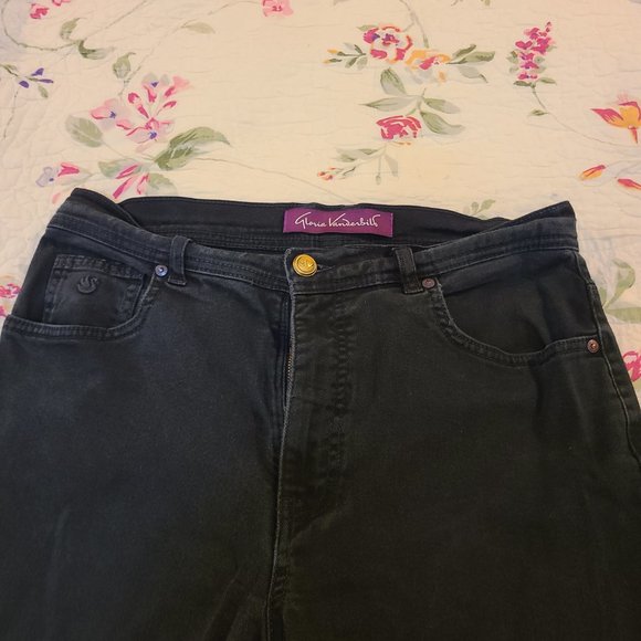 Gloria Vanderbilt Black Jeans size 10 - Picture 2 of 4